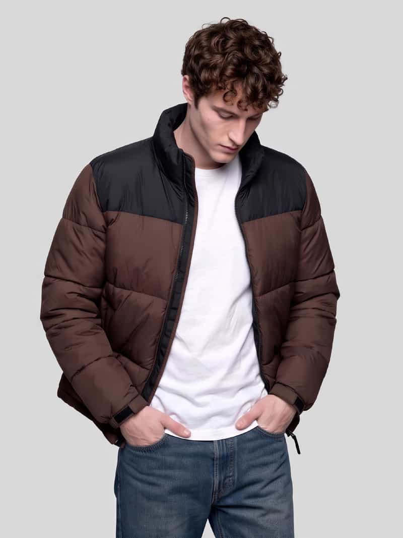 Only & Sons Gewatteerd jack met hoge opstaande kraag model 'ONSMAVERICK'