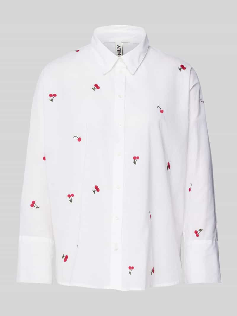 Only Boxy fit overhemdblouse van puur katoen model 'NEW LINA GRACE'