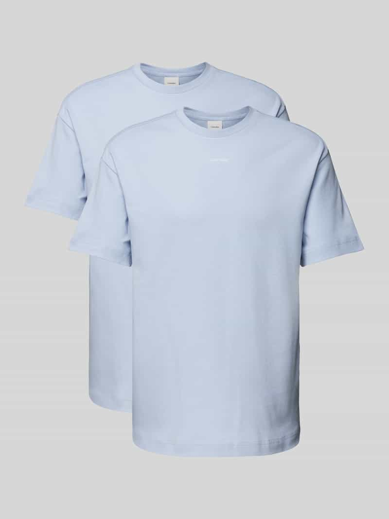 CK Calvin Klein T-shirt met labelprint, model 'NANO'