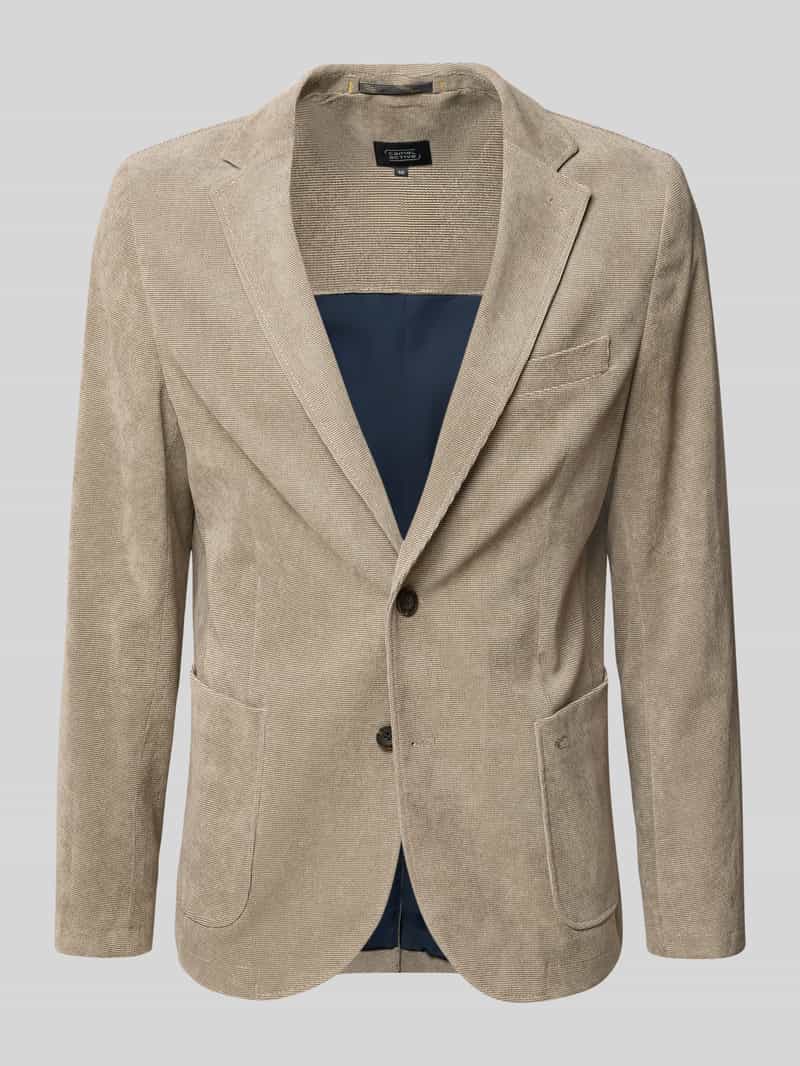 camel active Slim fit 2-knoops colbert met borstzak