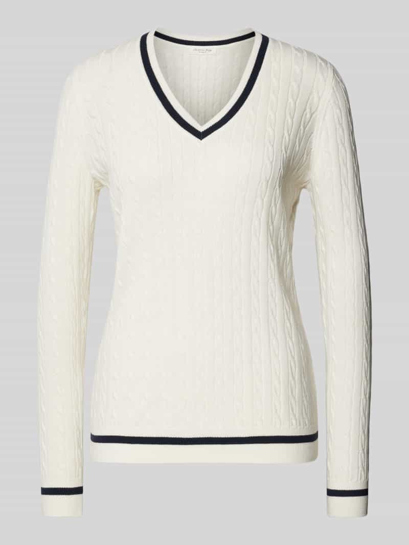 Christian Berg Woman Gebreide pullover met ribboorden