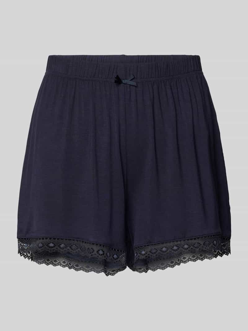 CCDK Copenhagen Loose fit korte pyjamabroek met kant model 'Kimmy'