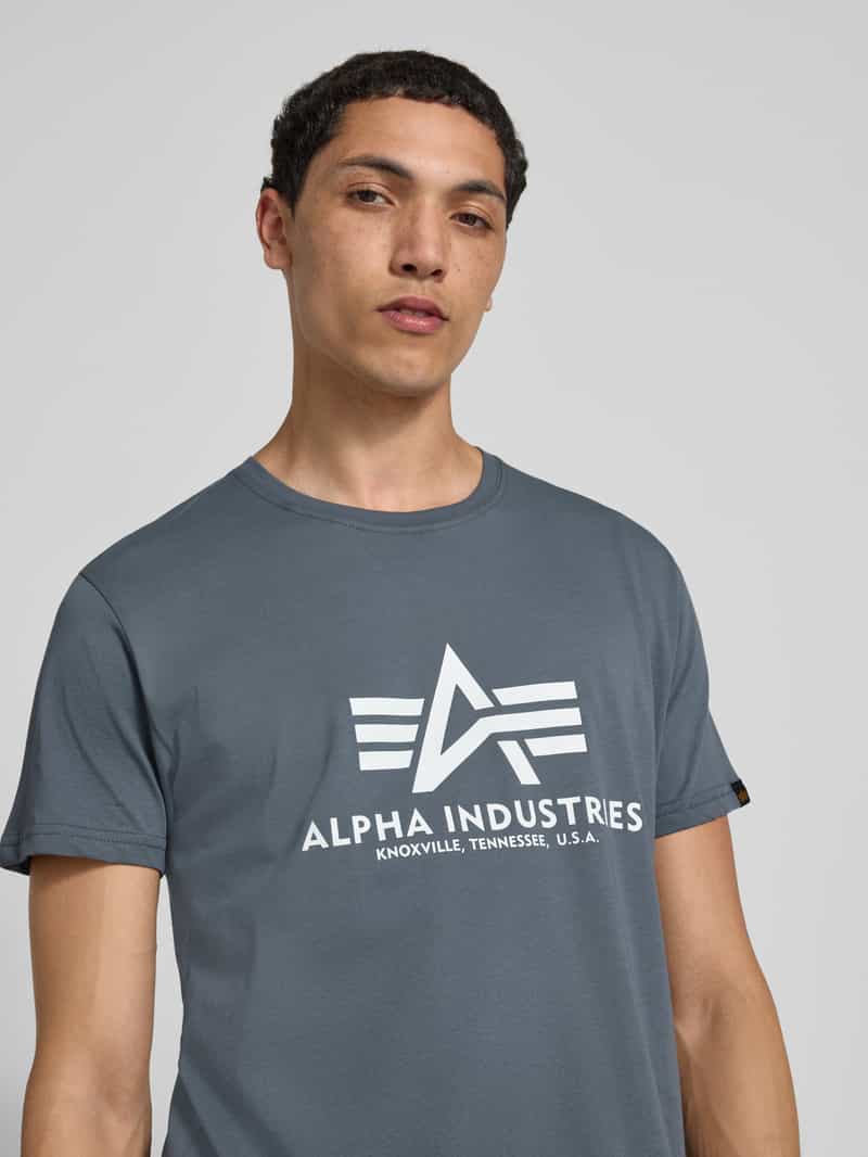 alpha industries T-shirt met labelprint