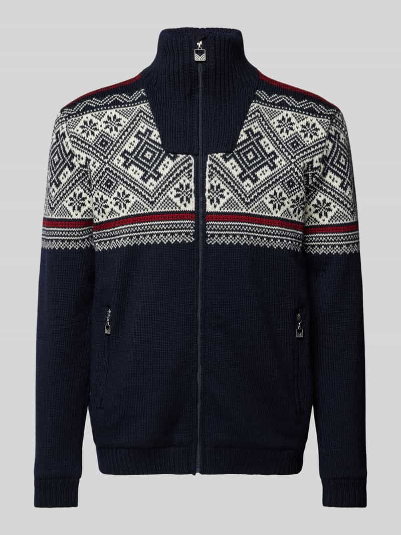 Dale of Norway Gebreid jack met opstaande kraag model 'Hardanger'