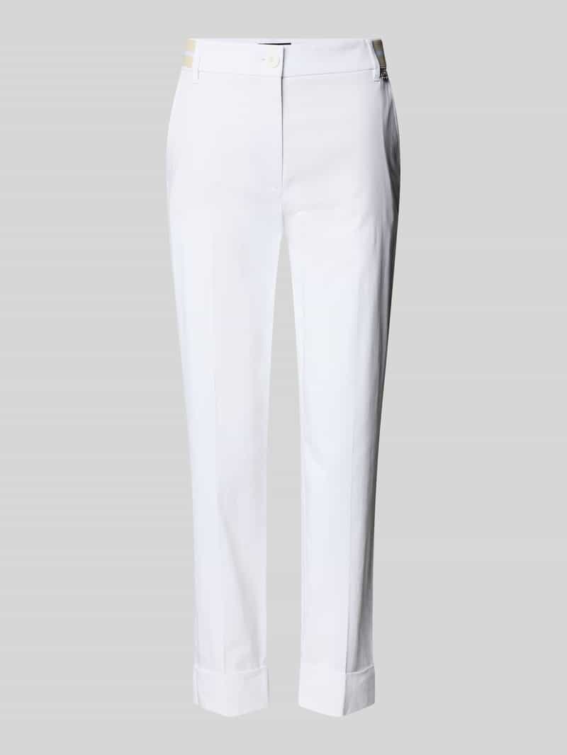 Marc Cain Regular fit broek met verkorte pasvorm en steekzakken