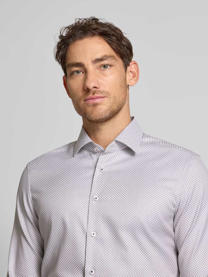 Eterna Slim fit zakelijk overhemd met knoopsluiting