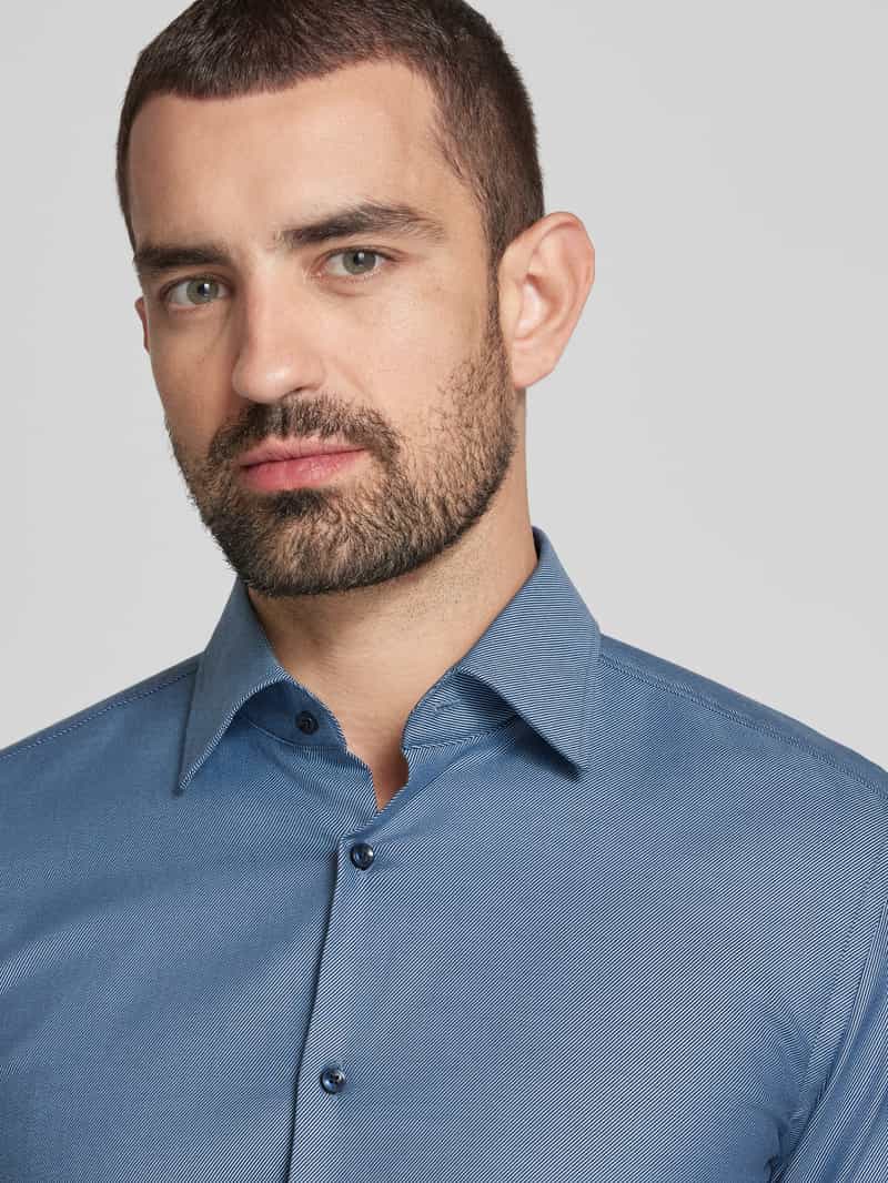 Boss Slim fit zakelijk overhemd met kentkraag model 'Hank'