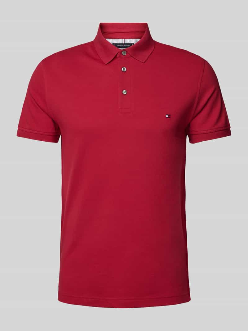 Tommy Hilfiger Slim fit poloshirt met labelstitching