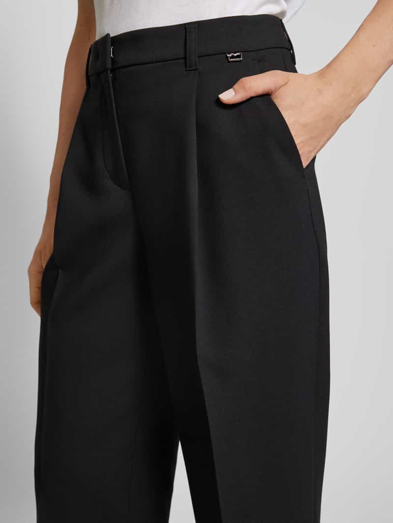 Marc Cain Stoffen broek met bandplooien