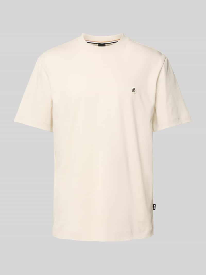 Boss T-shirt met labeldetail model 'Taut'