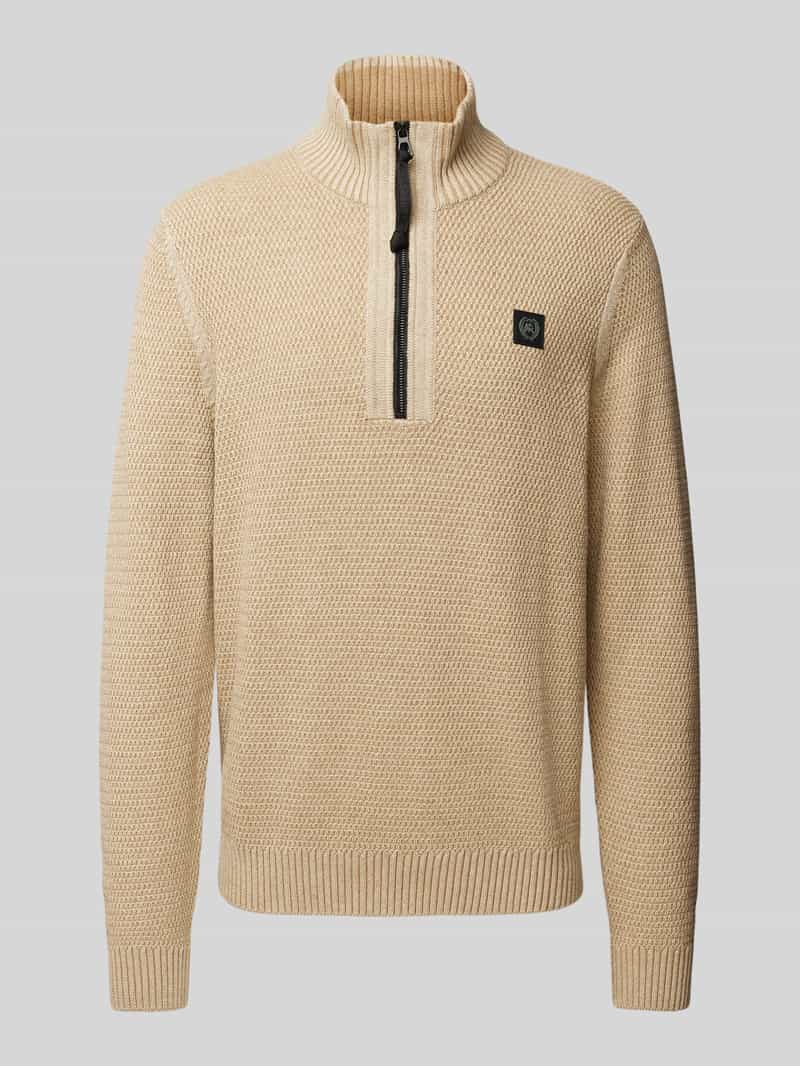 Lerros Gebreide pullover met opstaande kraag