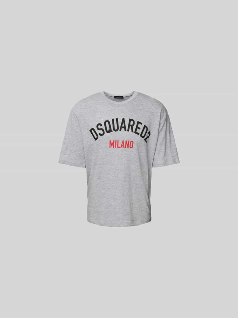 T-shirt met labelprint