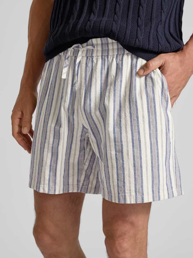 Forét Regular fit bermuda met linnen model 'Serene'