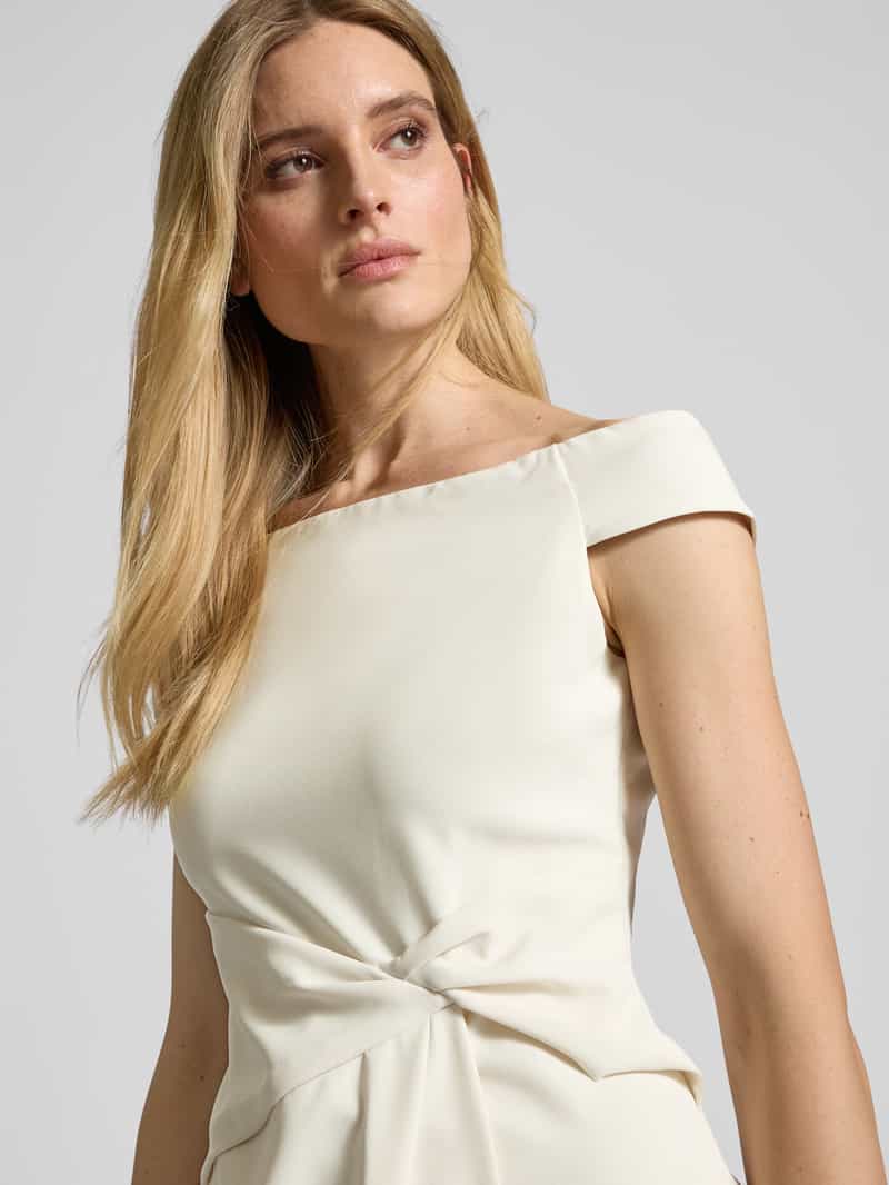 Lauren Ralph Lauren Off shoulder-jurk met naadritssluiting