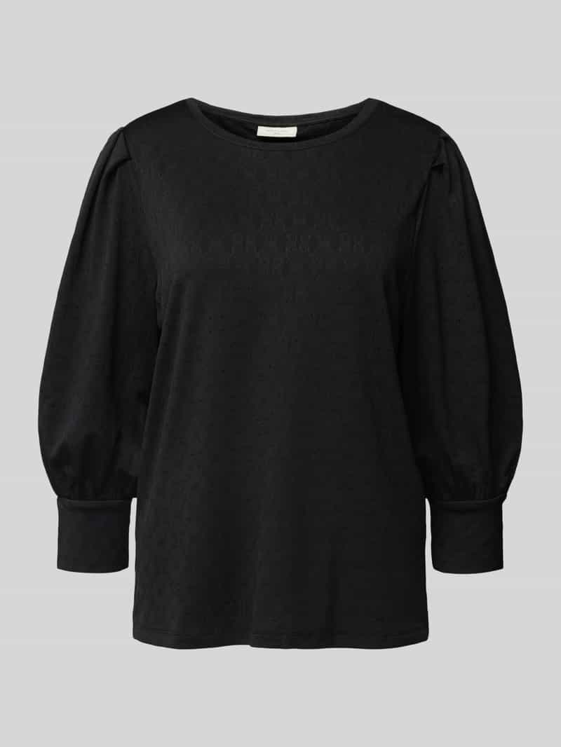 3/4-shirt met ronde hals model 'Ballon'