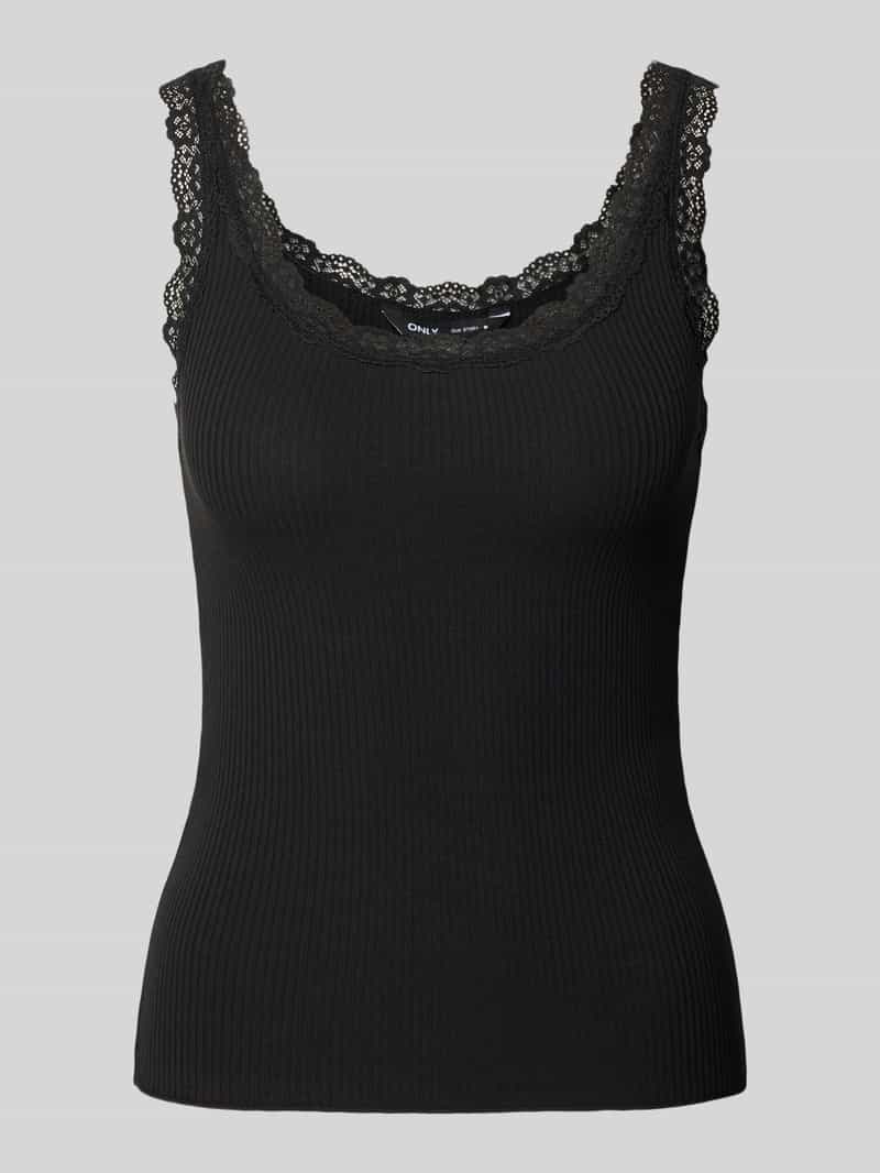 Only Regular fit tanktop met volants bij de zoom model 'SRA'