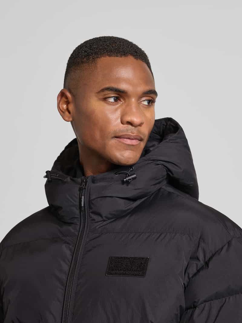 EA7 Emporio Armani Gewatteerd jack met elastische band met logo