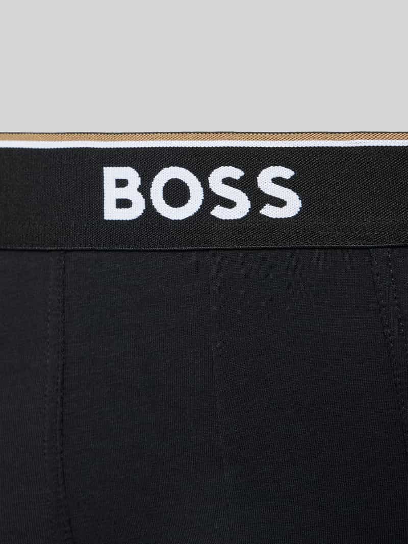 Boss Boxershort met elastische logoband in een set van 3 stuks