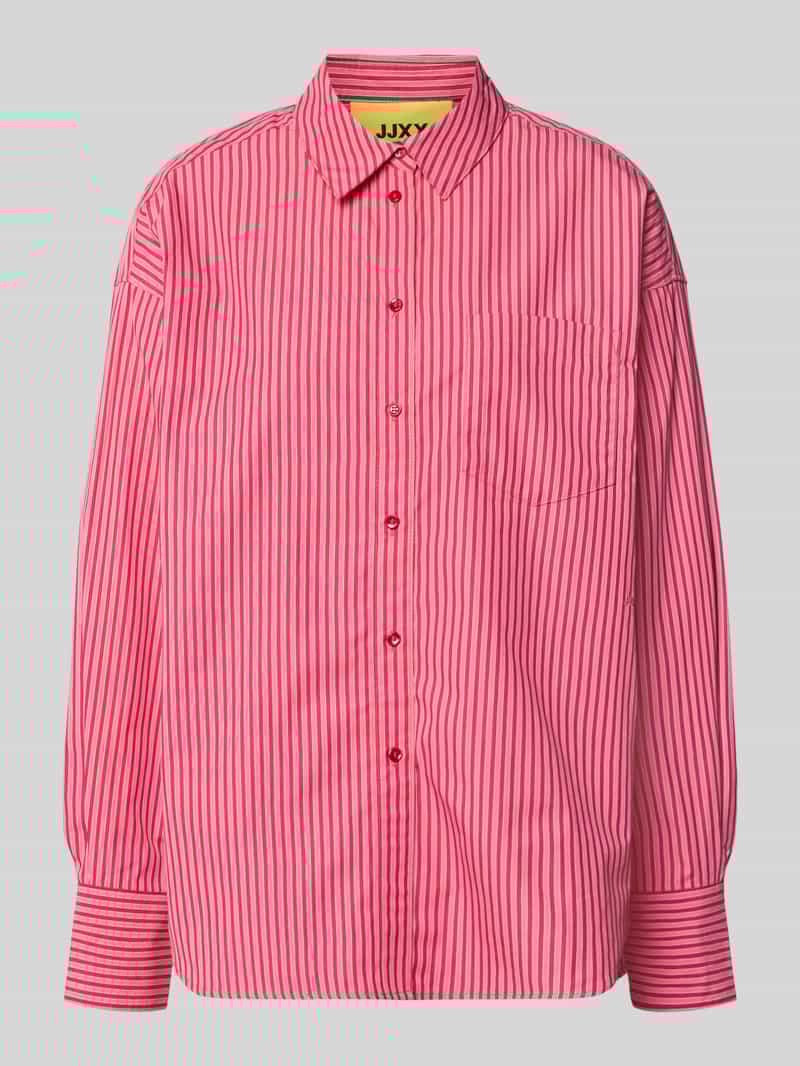 relaxed fit blouse met borstzak model 'JAMIE'