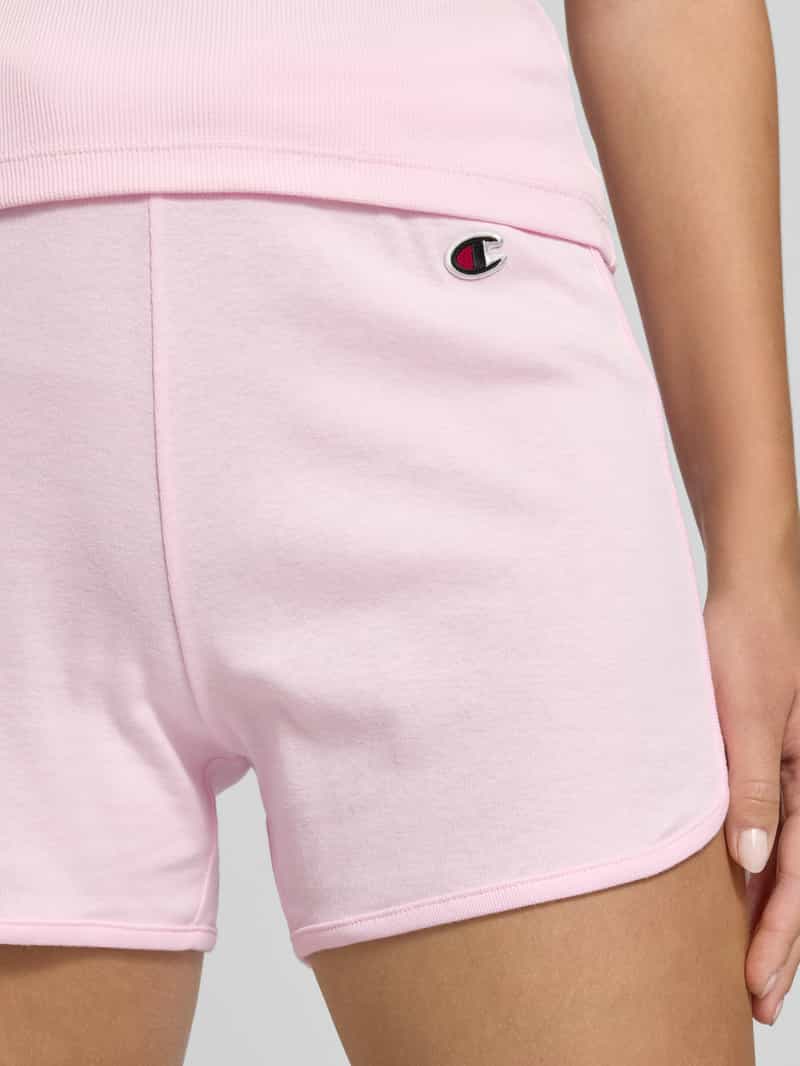 Champion Sweatshorts met labeldetail