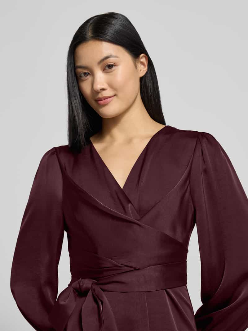 NEO NOIR Midi-jurk met V-hals model 'RIMINI'