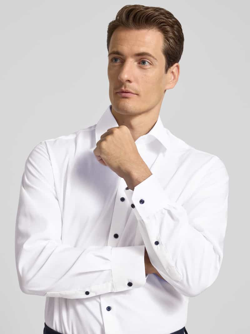 Eterna Modern fit zakelijk overhemd met kentkraag