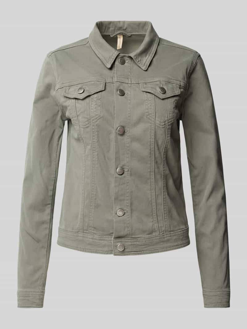 Soyaconcept Jeansjack met paspelzakken op de borst model 'Erna'