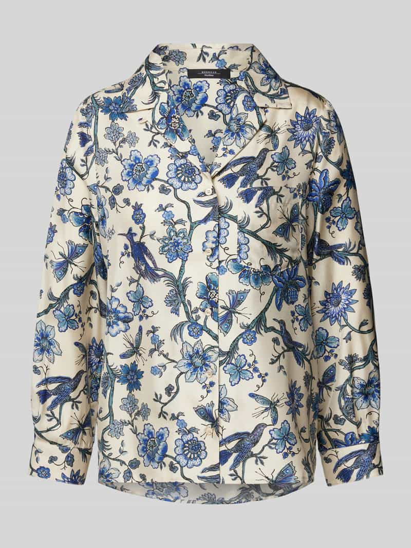 Weekend Max Mara Zijden blouse met reverskraag, model 'ONCIA'