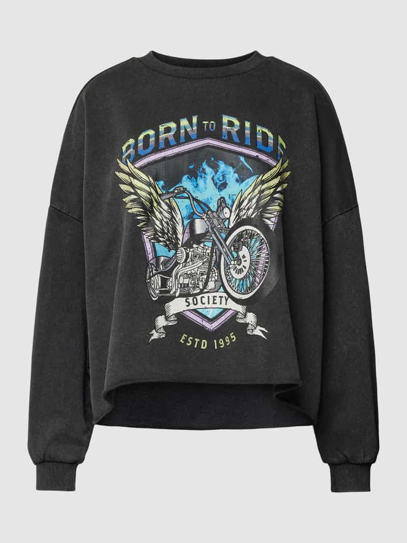 Only Oversized sweatshirt met motiefprint model 'LUCINDA'