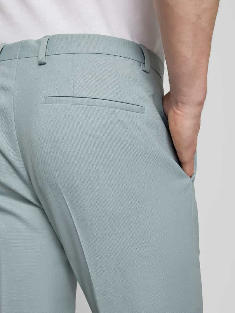 HUGO Pantalon met persplooien model 'Hesten'