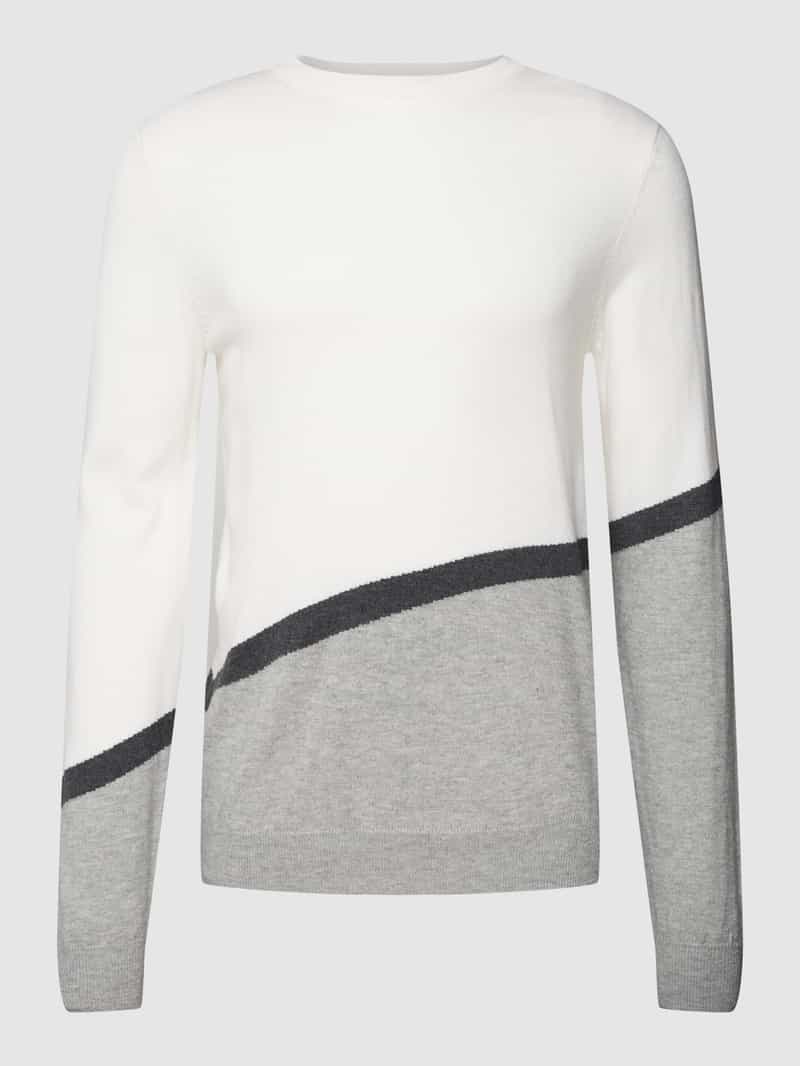 Antony Morato Gebreide pullover in colour-blocking-design