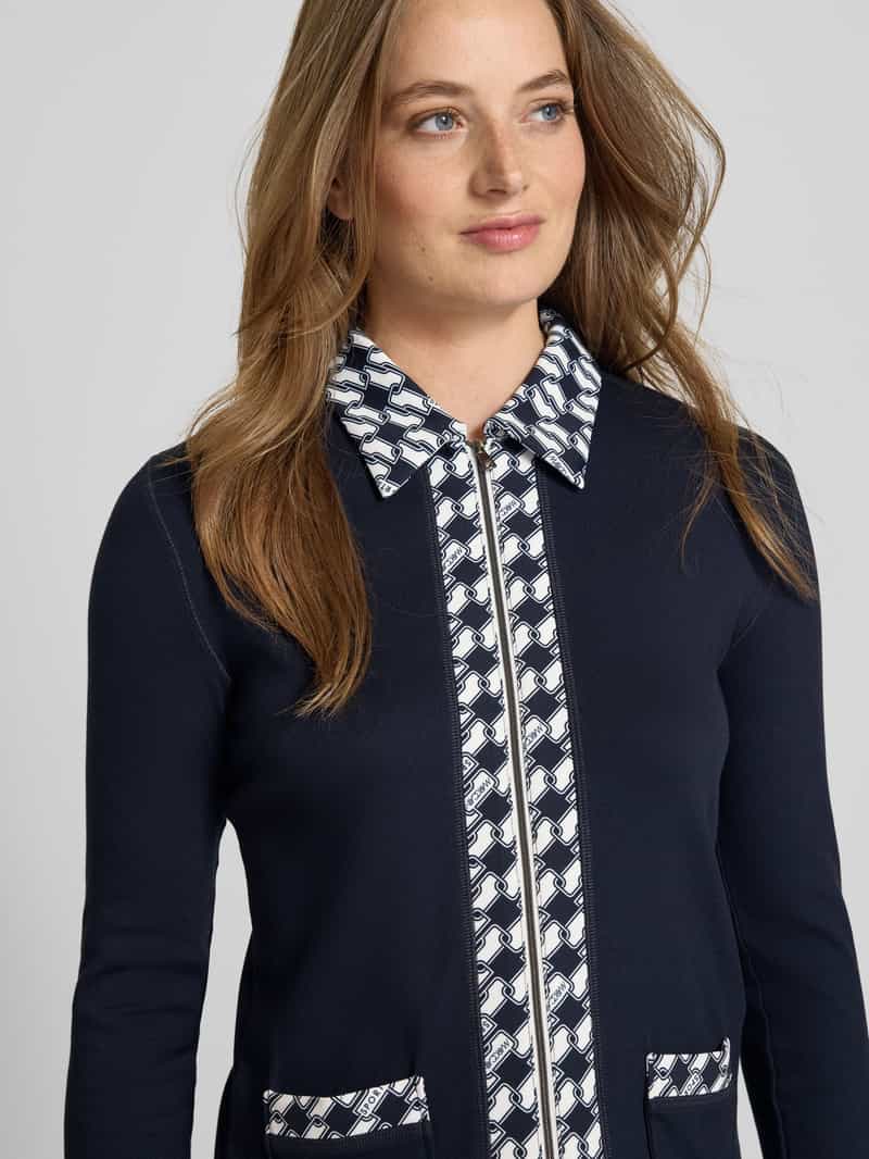 Marc Cain Shirt met lange mouwen met tweewegritssluiting