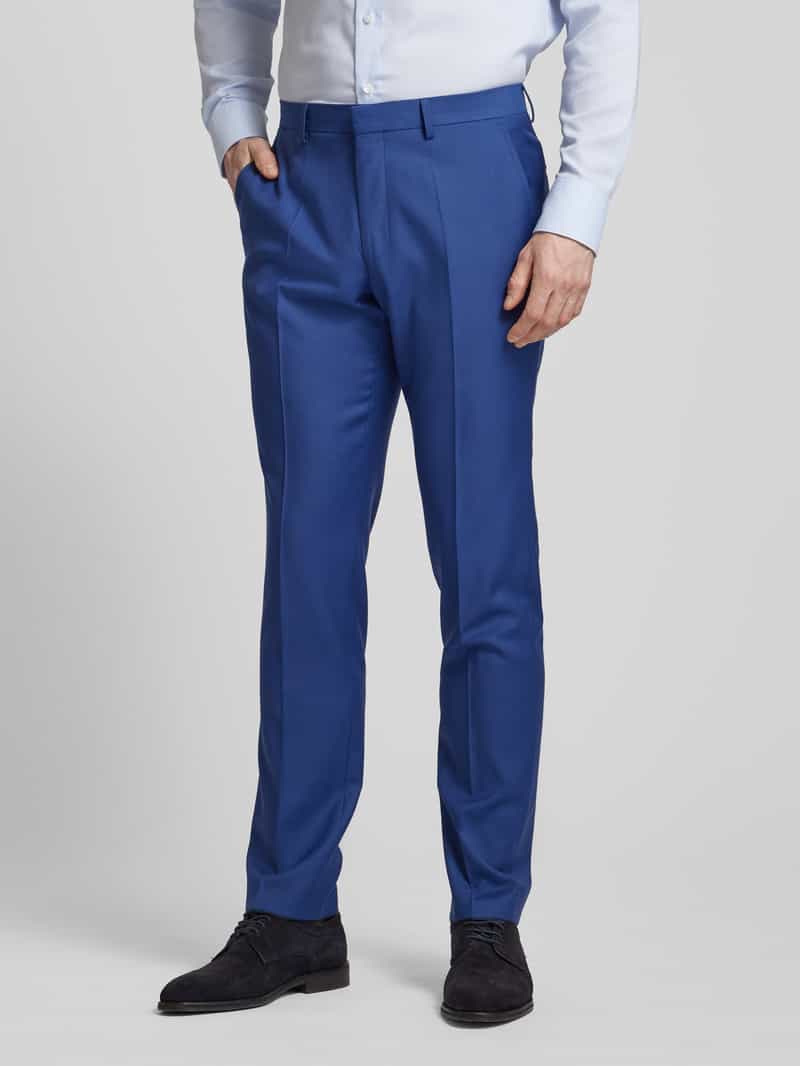 Slim fit pantalon met persplooien Roy Robson