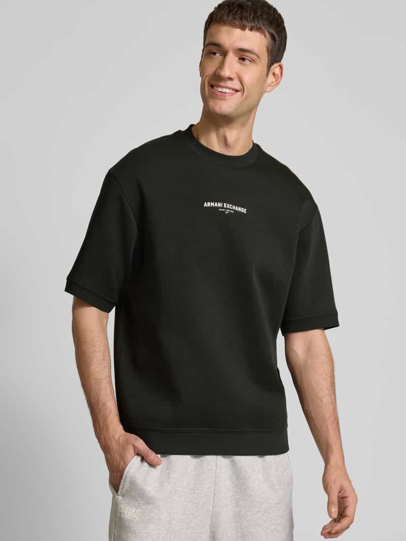 Armani Exchange T-shirt met labelprint