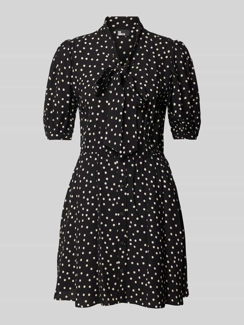 THE KOOPLES Mini-jurk met strikdetail en pofmouwen