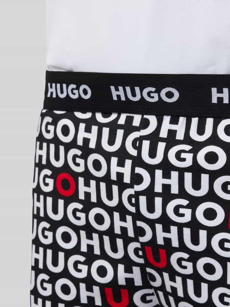 HUGO Pyjama met labelprints model 'Tortuga'