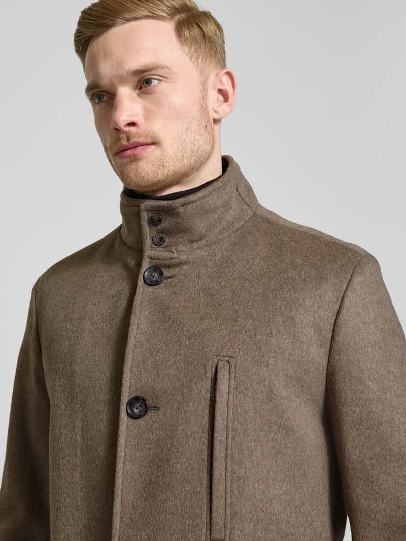 Boss Lange jas met opstaande kraag model 'Hyde'