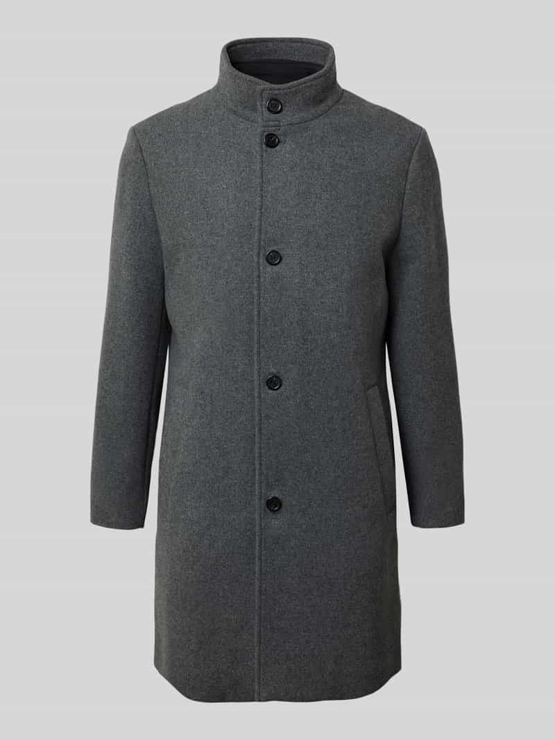 Selected Homme Regular fit lange wollen jas met gewatteerde inzet model 'RAINAR'