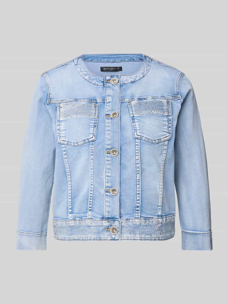 Betty Barclay Jeansjack met strass-steentjes