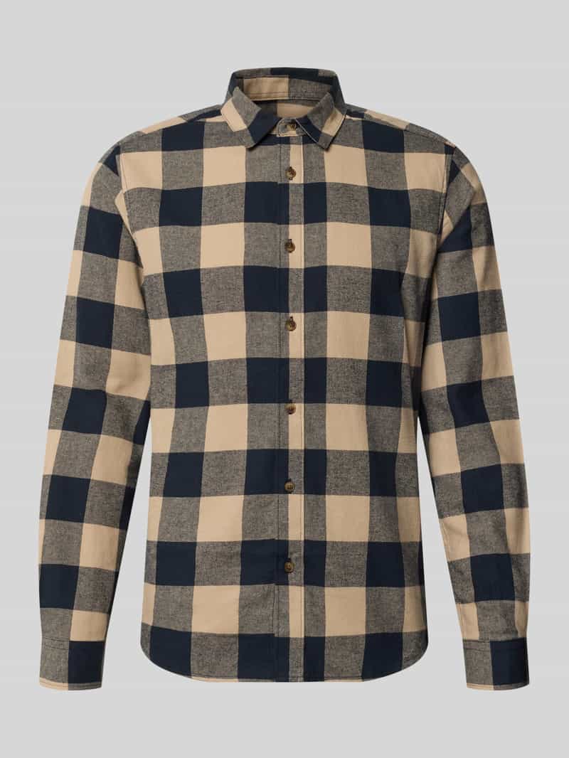 ONLY and SONS Longsleeve - ONSGUDMUND LS CHECKED SHIRT NOOS - S tot XXL - voor Mannen - navy
