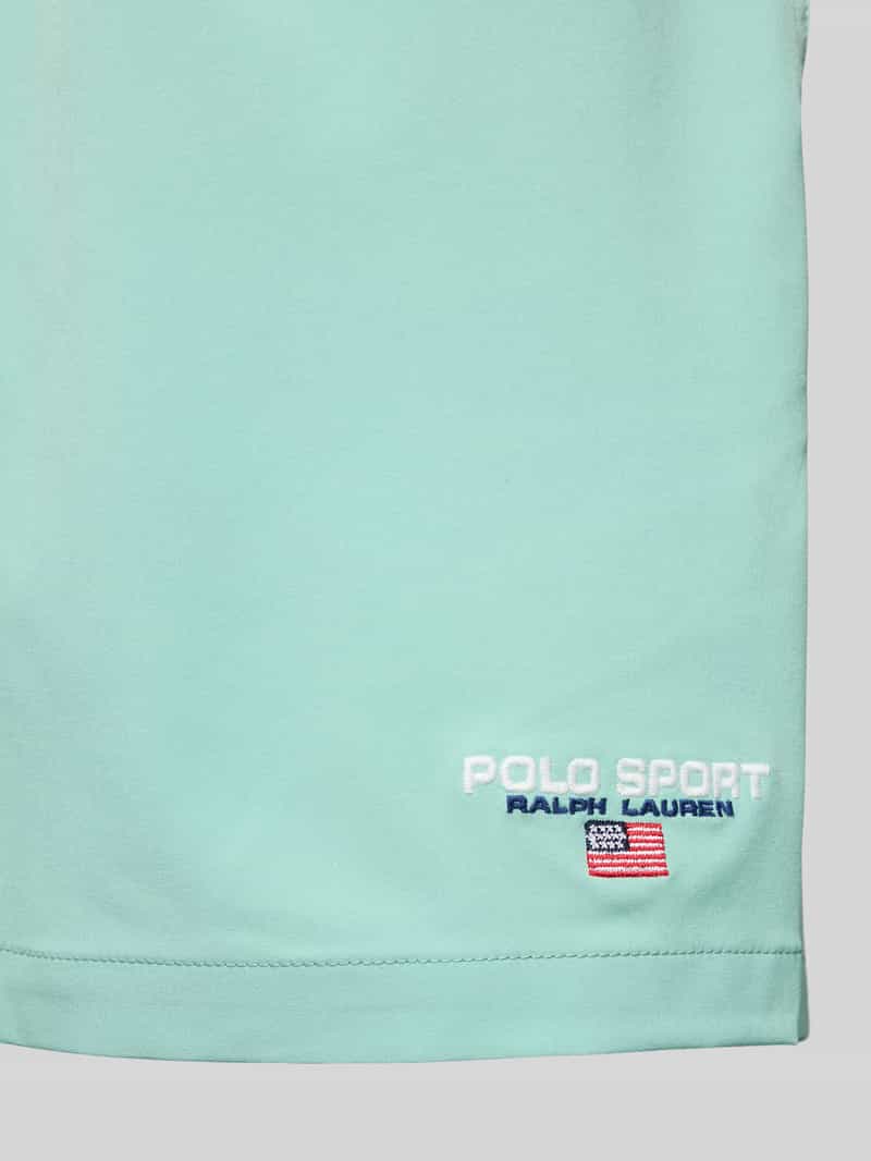 Polo Sport Relaxed fit zwembroek met labelstitching model 'TRAVLER'