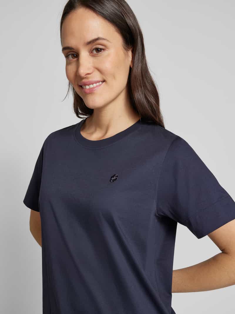 Boss T-shirt met labelstitching