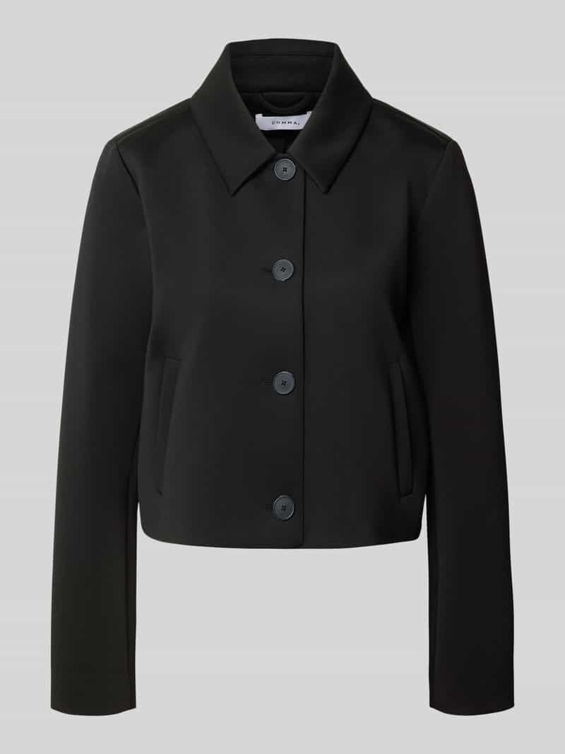 comma Regular fit blazer met steekzakken