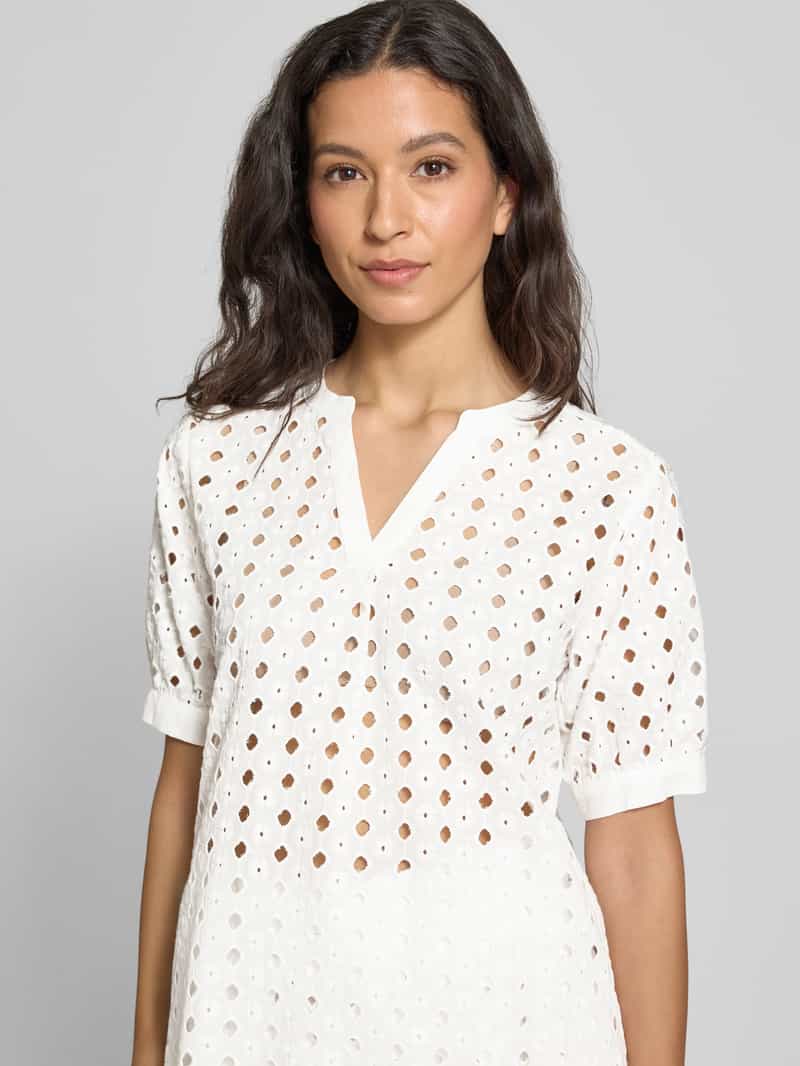milano italy Regular fit blouseshirt van puur katoen