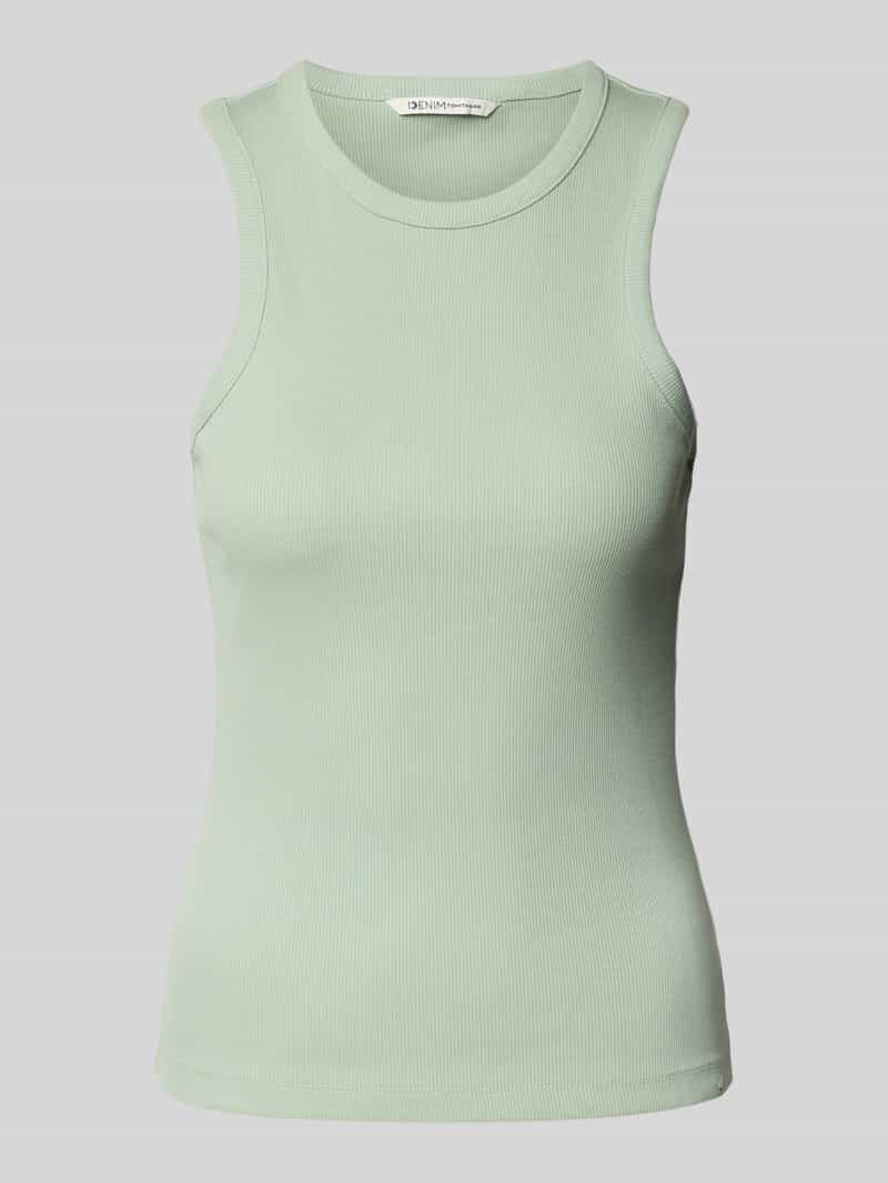 Tom Tailor Denim Regular fit tanktop van fijnrib