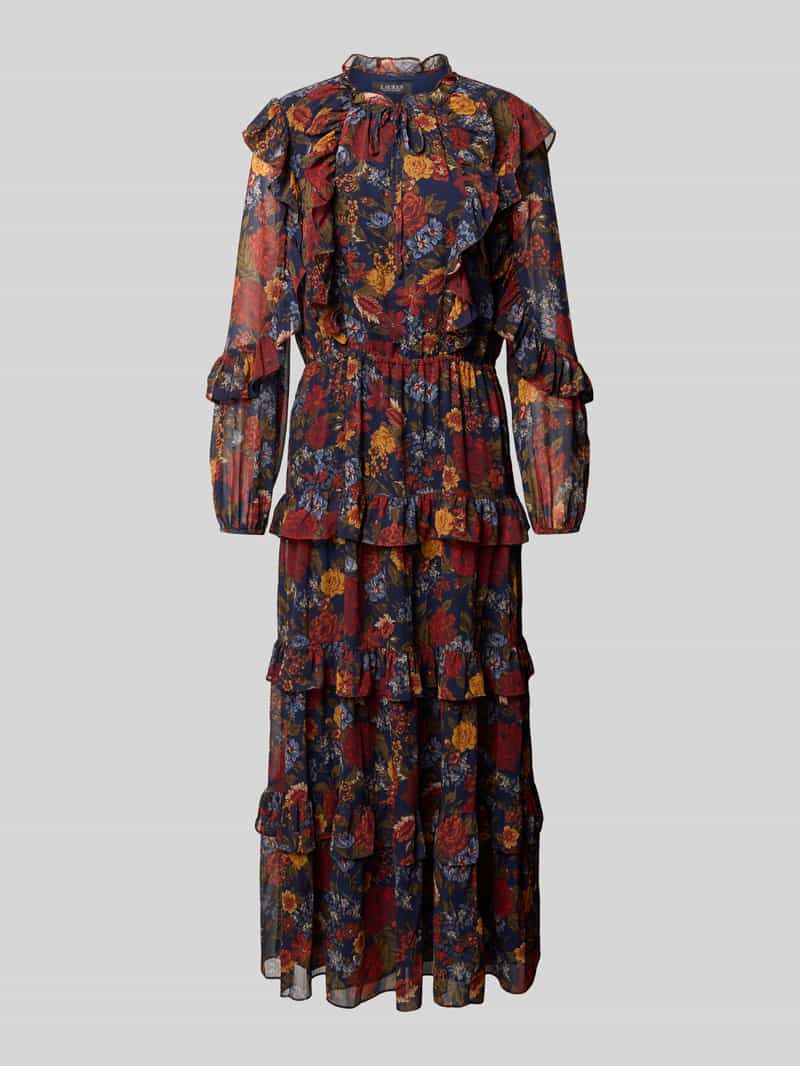 Lauren Ralph Lauren Maxi-jurk in laagjeslook model 'DOBREY'