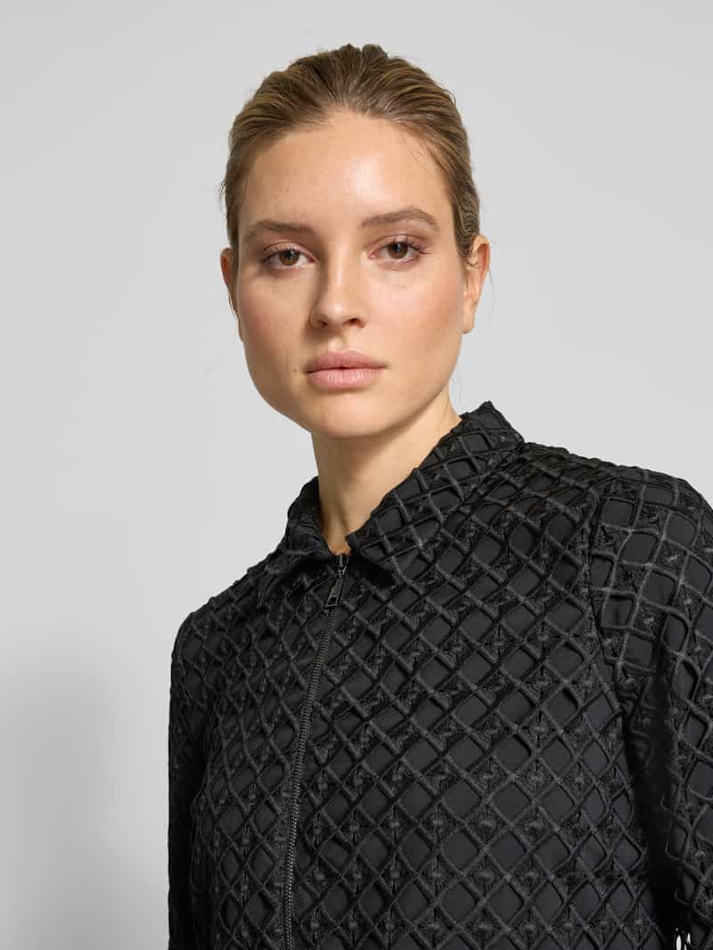 comma Blazer met structuurmotief