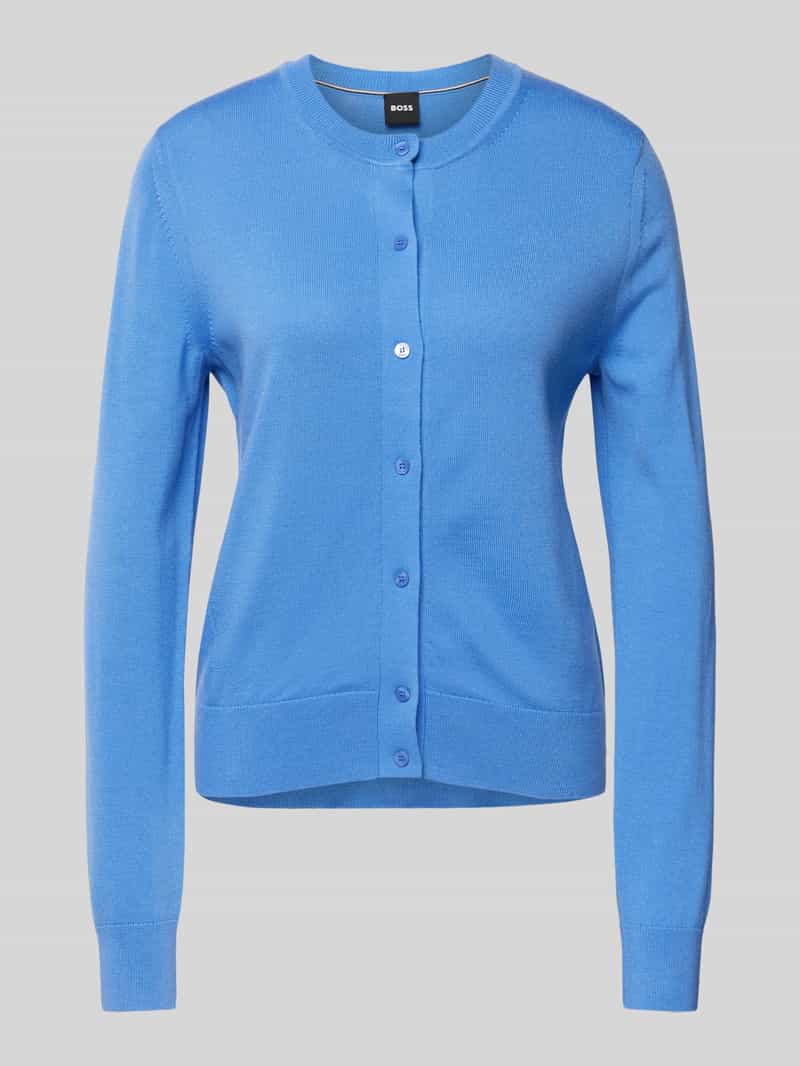 Boss Cardigan met doorknoopsluiting model 'Fadenasi'