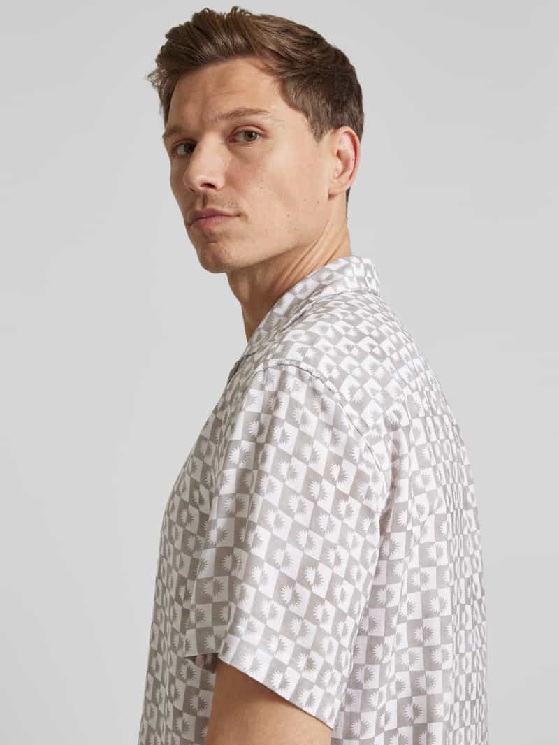 JOOP! JEANS Loose fit vrijetijdsoverhemd met resortkraag model 'Hanau'