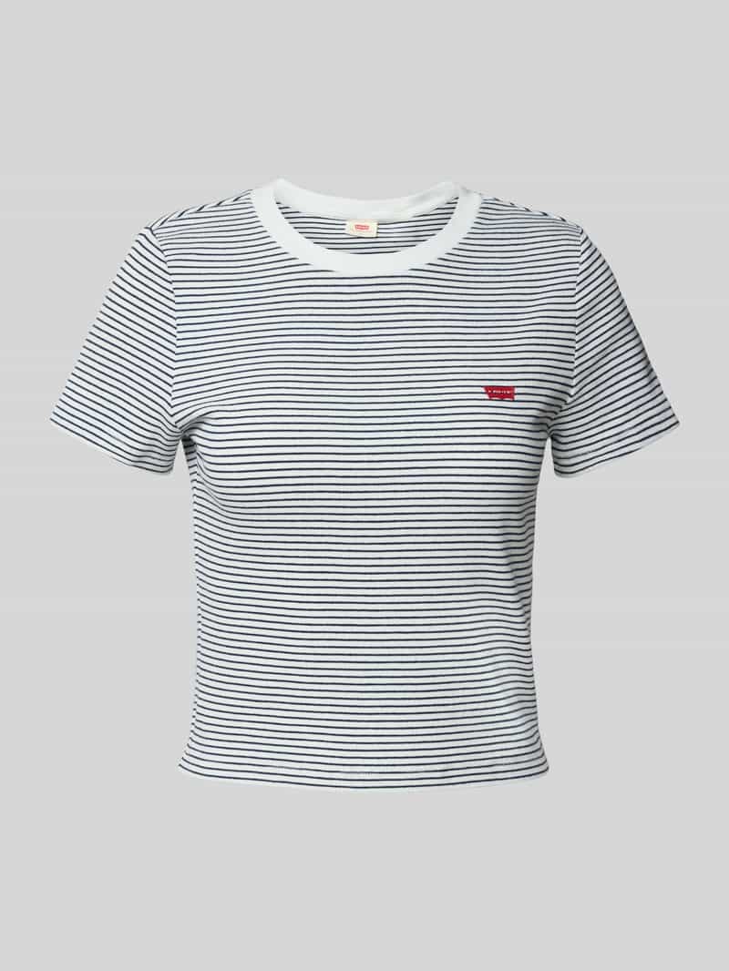 Levi's T-shirt met labelpatch en ronde hals